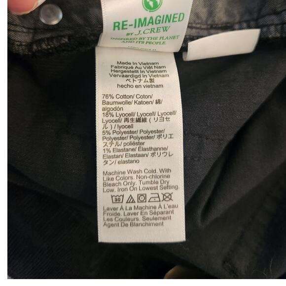 NWT J. Crew Wide-leg Corduroy Trouser Black 27T - Picture 13 of 13